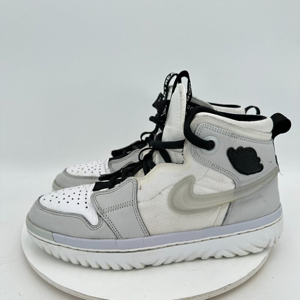 Jordan Air Jordan 1 High React Men Size 10 AR5321-100 White Grey Fog Shoe